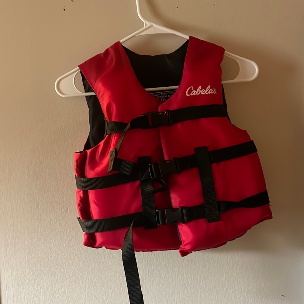 Red swim  lifevest